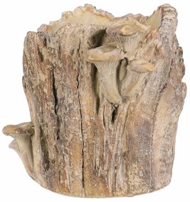 Obudowa betonowa - pień z grzybami, 20 x 18 x 18cm
