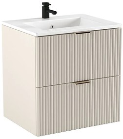 Kaszmirowa szafka ścienna z umywalką i szufladami F6-M00