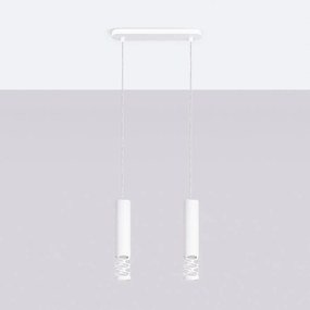 Lampa wisząca LIRO 2 biała SOLLUX  LIGHTING