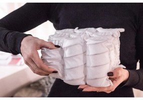 Łóżko młodzieżowe VIVO 2 90x200 zielone z tapicerowanym panelem i szufladą MKPOL