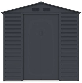 Schowek ogrodowy z metalu/ocynkowanej stali - Antracytowy - 4,15 m² - ADELMO