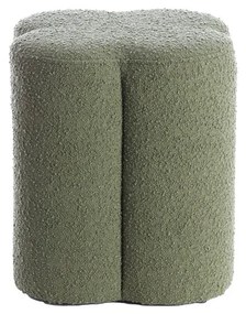 Zielony puf z materiału bouclé Nalani – Light &amp; Living