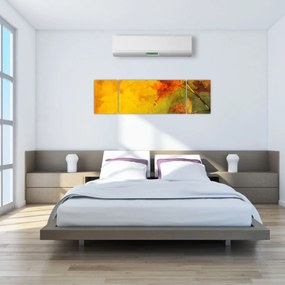 Obraz - Jesienne liście (170x50 cm)