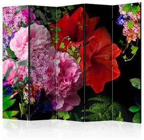 Parawan akustyczny Kwiaty 225x172 cm 5-częściowy wielokolorowy ARTGEIST B