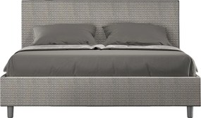 Łóżko bez stelaża tapicerowane 160x200 tkaniny Labirinto 02 Szary Adele