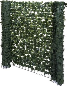 Parawan balkonowy T811 Beech II,  300x150cm ciemny