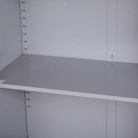Vinsetto Szafa na akta Szafa stalowa Szafa wielofunkcyjna z regulowaną półką i zamkiem do gabinetu i salonu Szary | Aosom PL