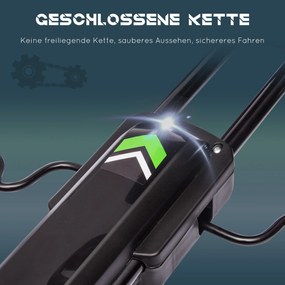 Gokart dla dzieci HOMCOM z regulacją siedziska i hamulcem ręcznym, 5-12 lat, 121 x 58 x 61 cm, Czarny