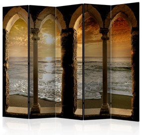 Parawan akustyczny Pejzaże 225x172 cm 5-częściowy brązowy ARTGEIST B