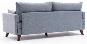 Jasnoniebieska rozkładana sofa 208 cm Bella – Balcab Home
