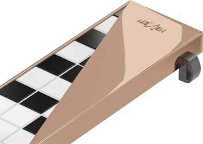 Mexen Flat M13 maskownica 2w1 do odpływu liniowego 80 cm, różowe złoto - 1619080