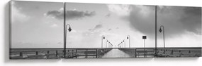 Obraz - Promenada nad wybrzeżem (170x50 cm)