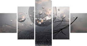 Obraz abstrakcyjnych kul (125x70 cm)