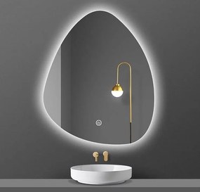 LUSTRO ŁEZKA LED 50x70 M-562 WŁĄCZNIK DOTYKOWY  ŁAZIENKOWE Z PODŚWIETLENIEM