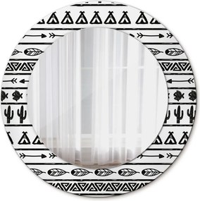 Lustro dekoracyjne okrągłe Boho minimalistyczny