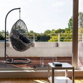 Fotel wiszący kokon Alex cappuccino / antracyt PATIO