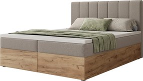 Łóżko kontynentalne SAMI z pojemnikiem na pościel