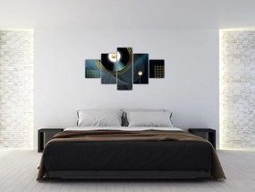 Obraz - Złote kółka (125x70 cm)