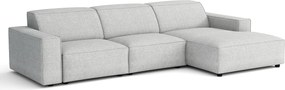 Narożnik modułowy Cursal A lewy – sofa narożna 284 x 166 cm,jasno szary Raven 6, nowoczesny design