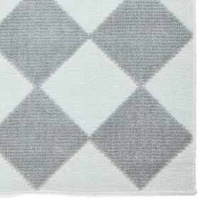Biało-jasnoszary dywan odpowiedni do prania 200x290 cm Lyna Cream&amp;Grey – Think Rugs