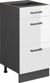 Szafka dolna do kuchni biały wysoki połysk 40x46x81.6 r-line