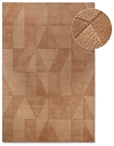 Brązowy wełniany dywan tkany ręcznie 120x170 cm Ursule – Villeroy&amp;Boch