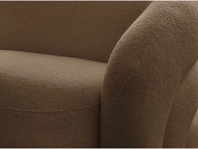 Brązowa sofa z materiału bouclé 193 cm Elina – Bobochic Paris