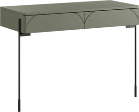 Toaletka Sonatia 100 cm z dwoma szufladami - oliwka