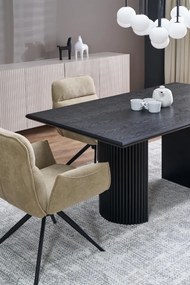 Stół rozkładany BOLERO 160(250)x90 czarny HALMAR