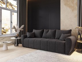 Masseno Sofa MADISON z funkcją spania i pojemnikiem na pościel - Szary - SAWANA 05