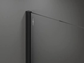 Mexen Kioto ścianka prysznicowa Walk-in 110 x 200 cm, transparent 8 mm, czarna - 800-110-101-70-00