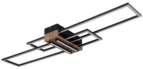 Globo 67208-40N - LED Plafon DAKARI LED/40W/230V 3000K 25x100 cm czarny