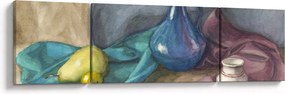 Obraz - Malowana martwa natura (170x50 cm)