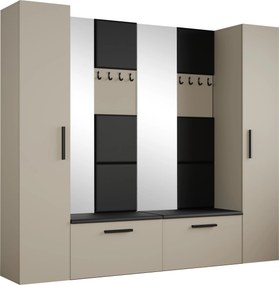 Masseno Garderoba MODULO 241,2/204/40 cm do Przedpokoju Nowoczesna Kaszmir
