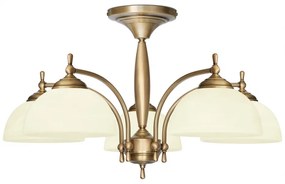 Niski mosiężny żyrandol 5-punktowy C-S5K