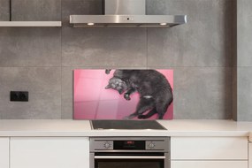 Panel nad Blat Kuchenny Kot w Pozycji Leżącej