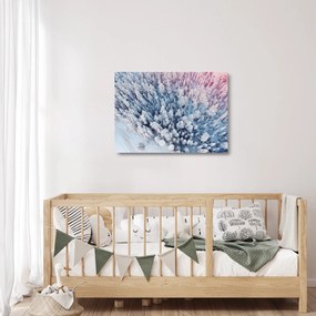 Obraz na szkle ośnieżonych drzew (70x50 cm)