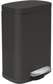 Spirella Kosz na śmieci z pedałem soft-close Akira 12 l, matowy czrny, 12 l