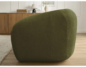 Zielona rozkładana sofa z tkaniny szenilowej 228 cm Neyo – Bobochic Paris