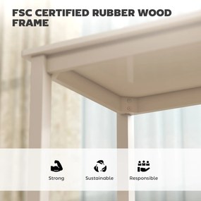 HOMCOM Zestaw 3-w-1 stół jadalniany z 2 fotelami, stół kuchenny do kompaktowych przestrzeni, tapicerowane fotele, oszczędzające miejsce, MDF, biały