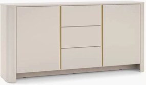 Komoda Sorrenti 168 cm z szufladami - kaszmir / złoty