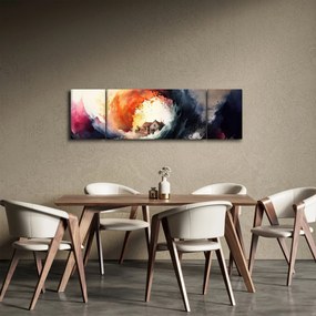 Obraz - W wirze powodzi, akwarela (170x50 cm)