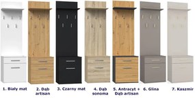 Kaszmirowy wąski wieszak na ubrania z szafką D0-C79