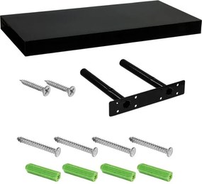 Półka ścienna Stilista  Volato, 80 cm, błyszcząca czerń