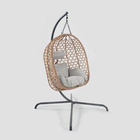 Huśtawka NIDO na metalowym stelażu 104x106x184 cm  HOMLA