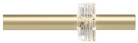 Stalowy regulowany karnisz w kolorze matowego złota 107 - 305 cm Flute – Umbra
