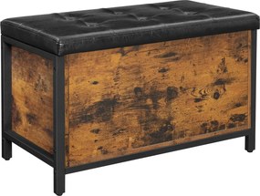 Loftowa Skrzynia Na Nóżkach Z Siedziskiem 30 Cm Połysk W4-A45