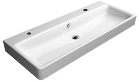 Biała ceramiczna umywalka podwójna 120x50 cm Sand – Sapho