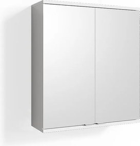 Szafka z lustrem w łazience biały 60x20x68 roy