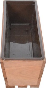 Drewniana doniczka 51 cm Modern – Rojaplast